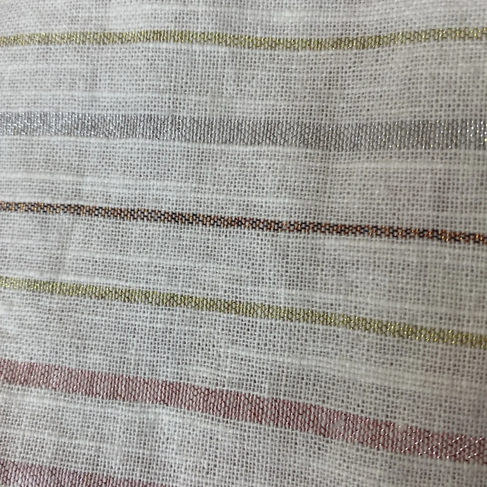 Loft SZ 14 Striped Cream Skirt NWOT - Picture 3 of 5